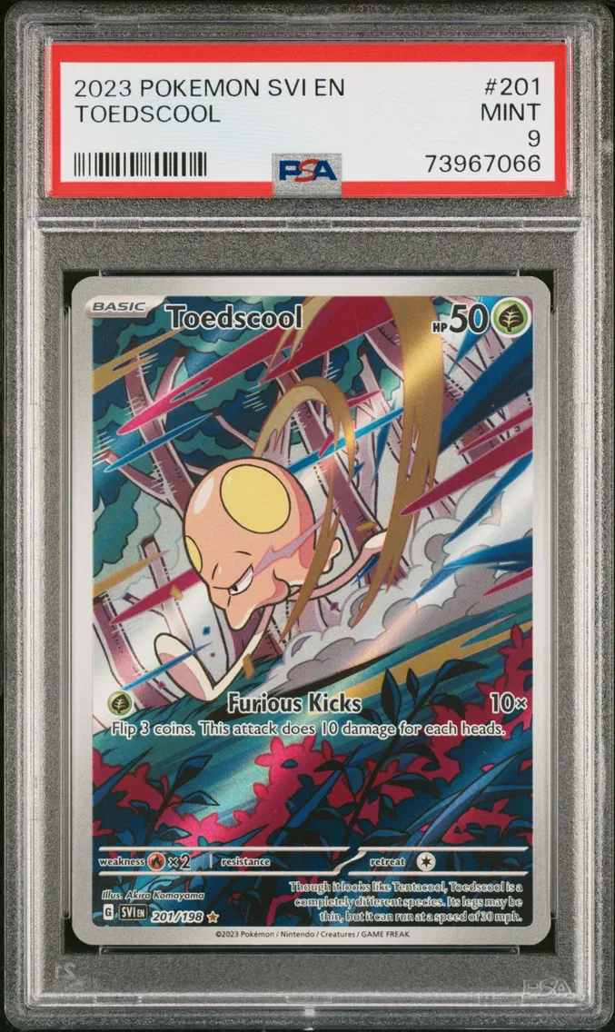 2023 #201 Toedscool PSA 9 Svi EN-Scarlet & Violet