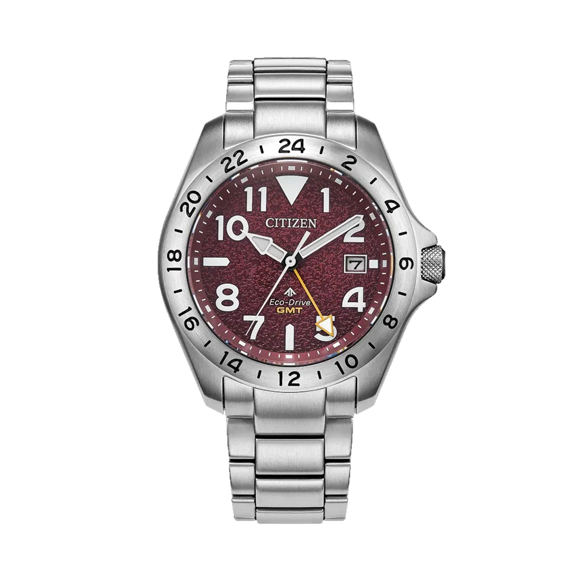 Citizen Promaster Land GMT 39.5mm - Red on Bracelet
