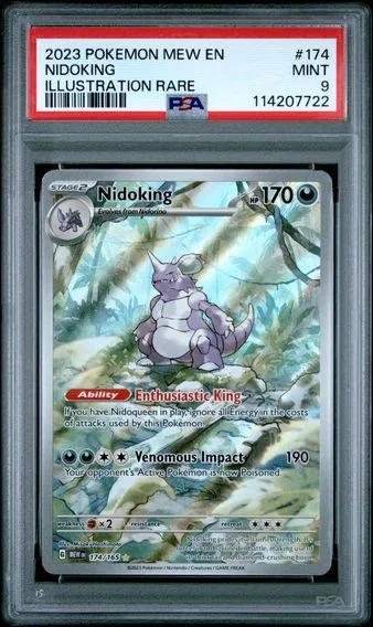 2023 #174 NIDOKING PSA 9 Mew EN-151