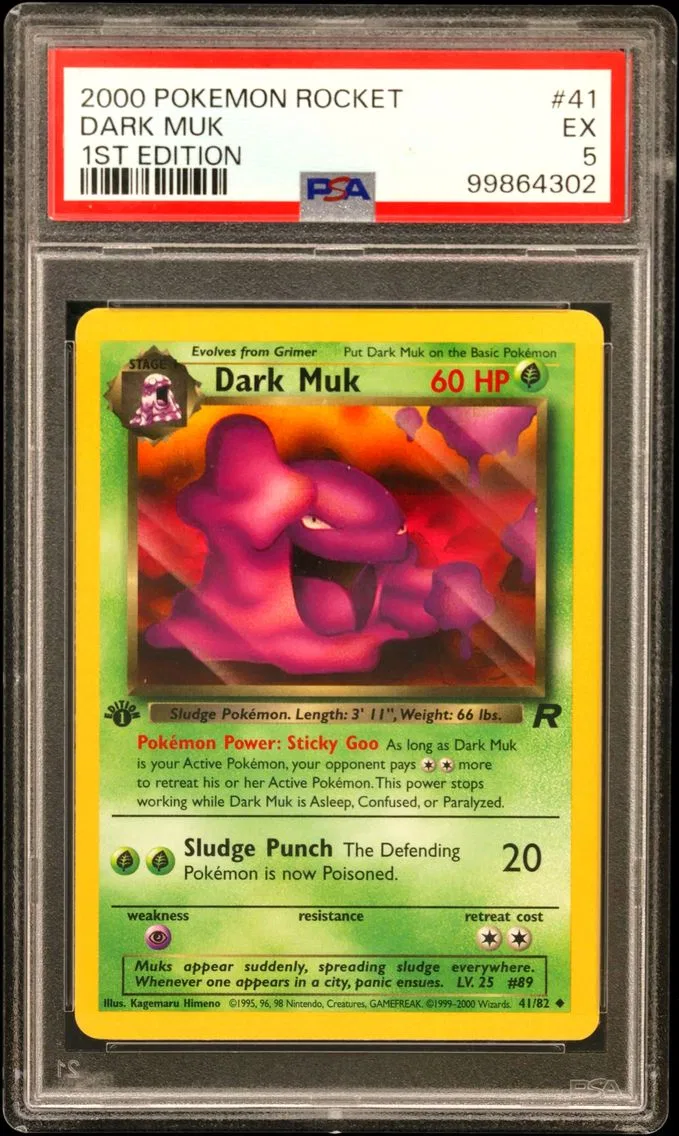 2000 #41 Dark Muk 1st Edition PSA 5 Rocket