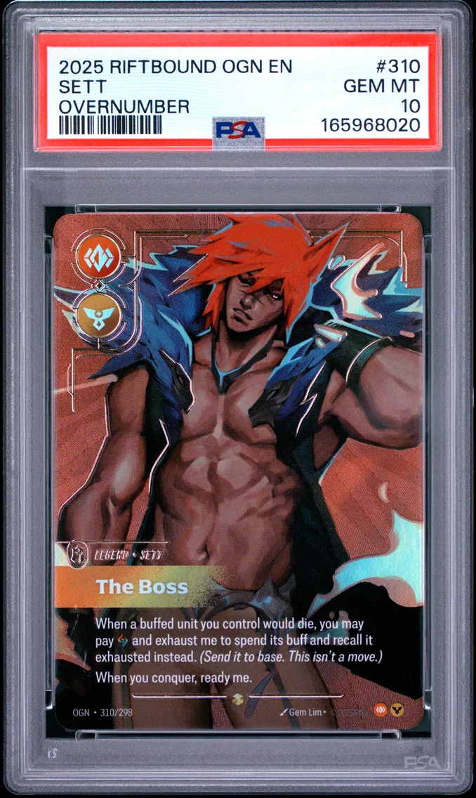 2025 #310 Sett - the Boss PSA 10 Riftbound: League of Legends Ogn-Origins