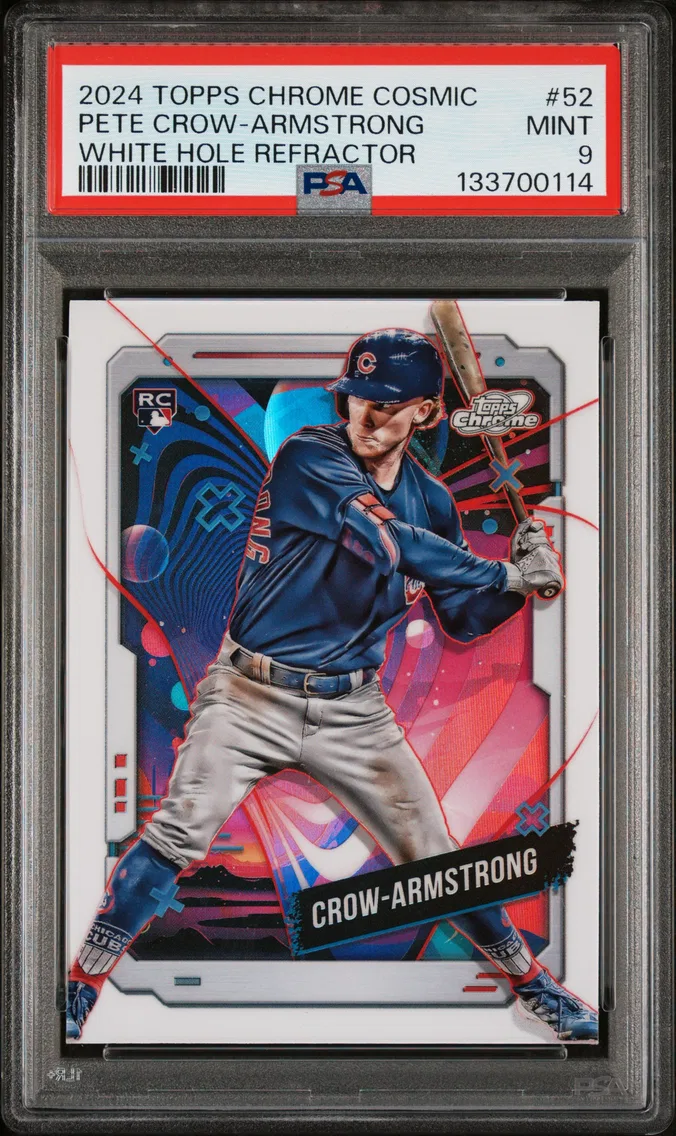 2024 #52 Pete Crow-Armstrong PSA 9 Topps Cosmic Chrome