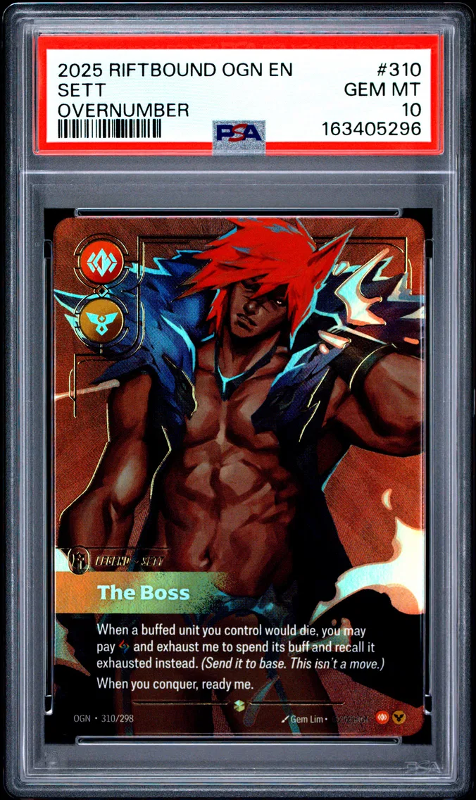 2025 #310 Sett - the Boss PSA 10 Riftbound: League of Legends Ogn-Origins
