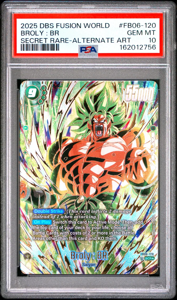 2025 #FB06-120 Broly : BR PSA 10 Dragon Ball Super Card Game Fusion World Rivals Clash