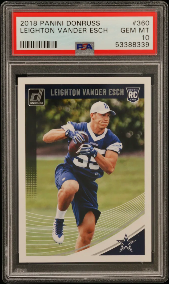 2018 #360 LEIGHTON VANDER ESCH PSA 10 Panini Donruss