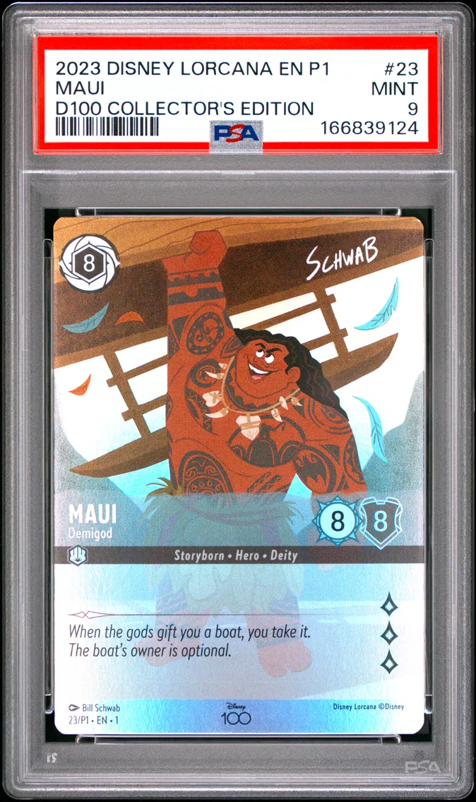 2023 #23 Maui - Demigod PSA 9 Disney Lorcana EN P1-Promo