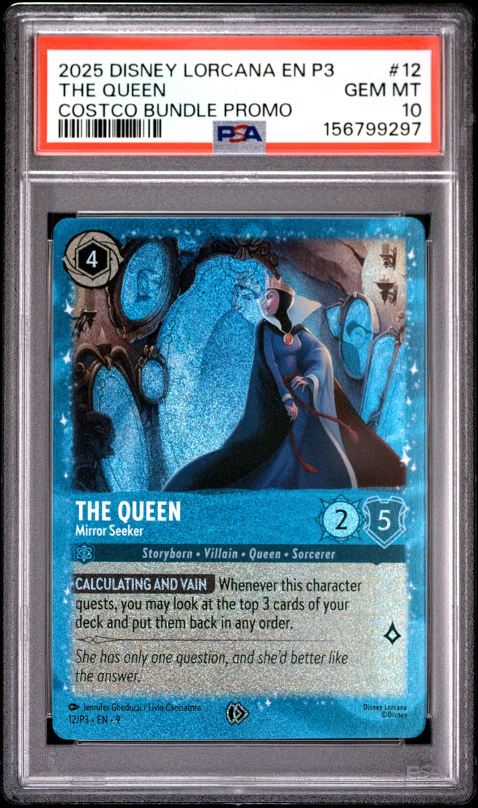 2025 #12 The Queen - Mirror Seeker PSA 10 Disney Lorcana EN P3-Promo