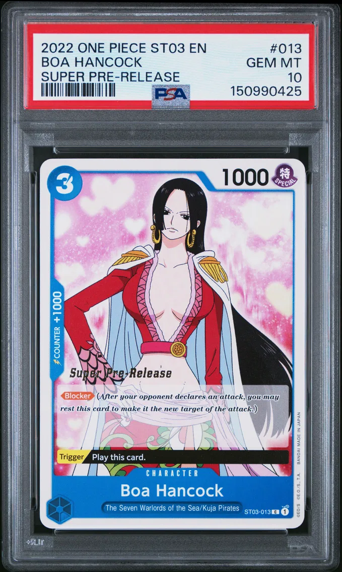 2022 #013 Boa Hancock PSA 10 One Piece Starter Deck ST03-the Seven Warlords of the Sea