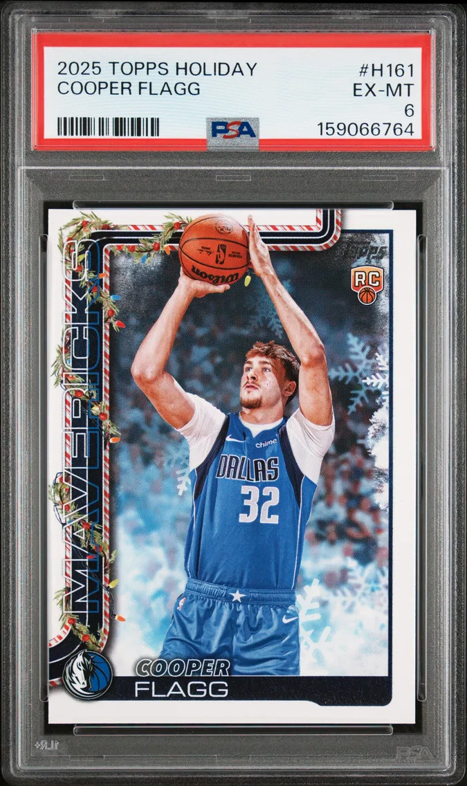 2025 #H161 Cooper Flagg PSA 6 Topps Holiday