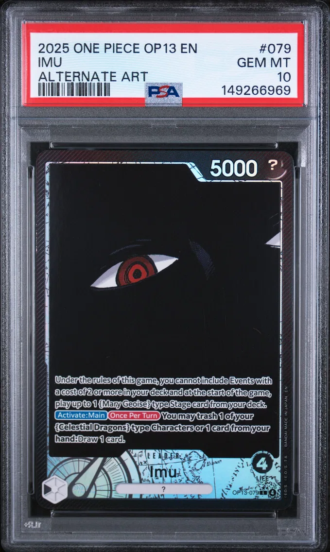2025 #079 Imu PSA 10 One Piece OP13-Carrying on His Will