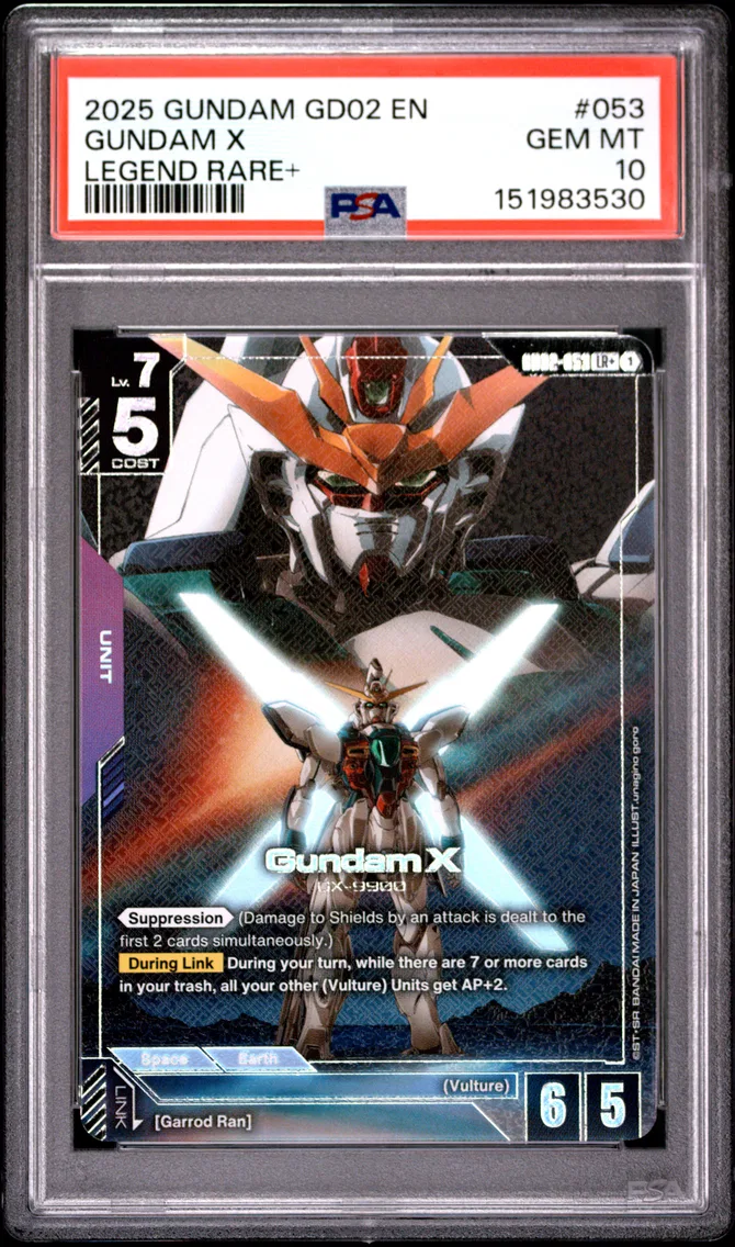 2025 #053 Gundam X PSA 10 Gundam Dual Impact