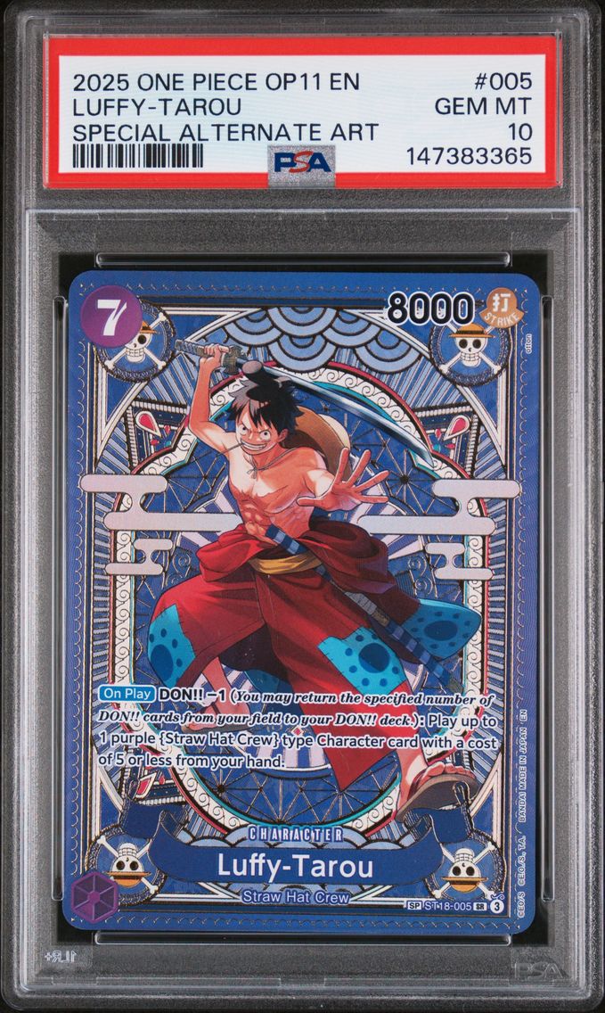 2025 #005 Luffy-Tarou PSA 10 OP11-A Fist of Divine Speed One Piece