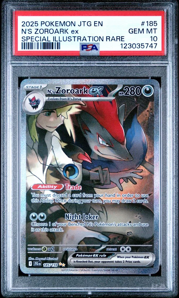 2025 #185 N's Zoroark EX PSA 10 Jtg EN-Journey Together Pokemon