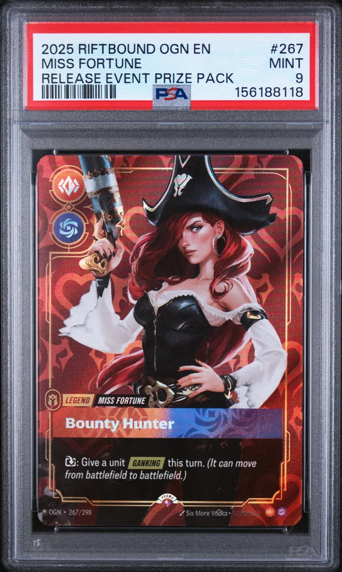 2025 #267 Miss Fortune - Bounty Hunter PSA 9 Riftbound: League of Legends Ogn-Origins