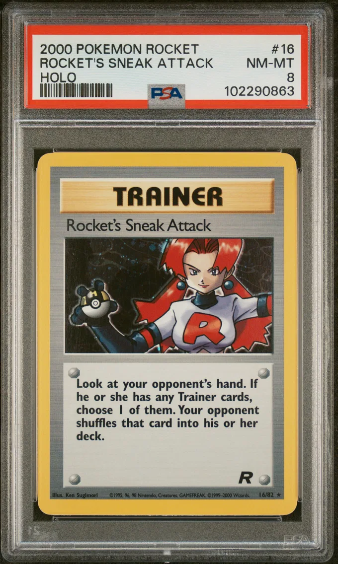2000 #16 Rocket's Sneak Attack-Holo PSA 8 Rocket