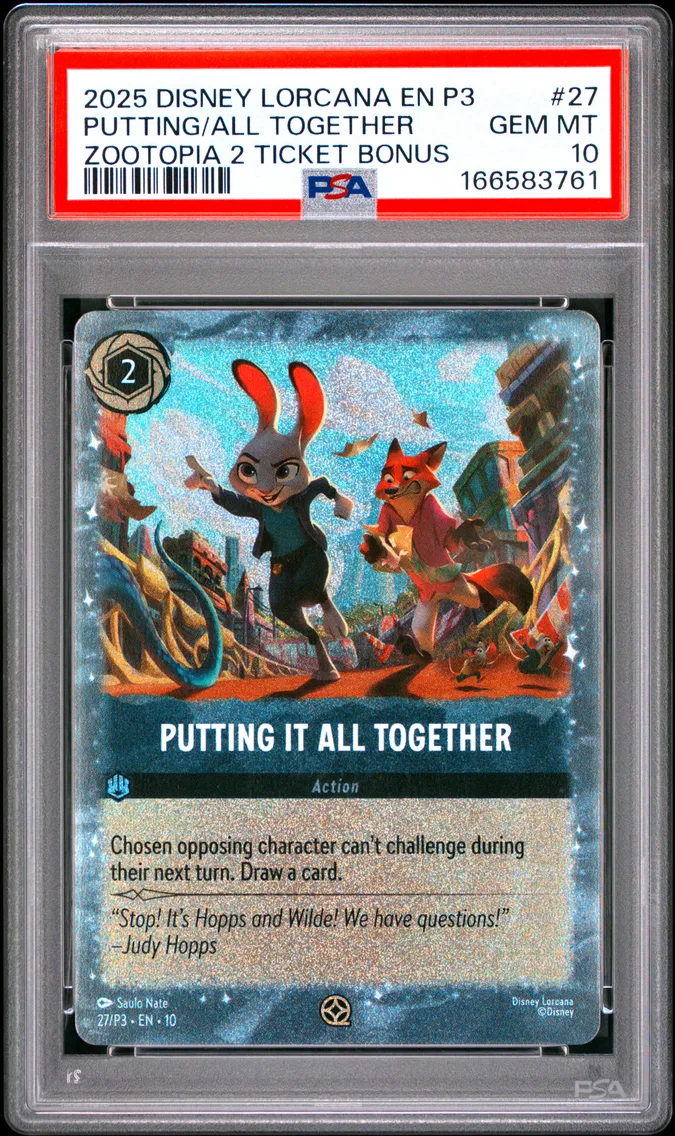 2025 #27 Putting It All Together PSA 10 Disney Lorcana EN P3-Promo