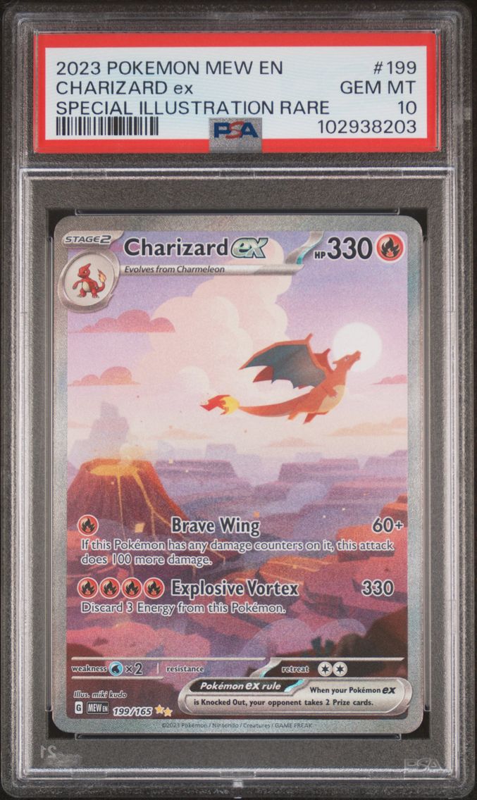 2023 #199 Charizard EX PSA 10 Me