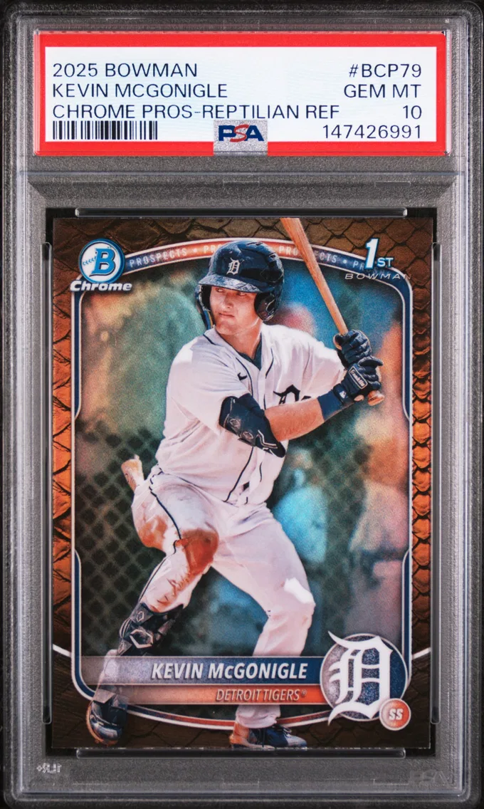 2025 #BCP79 Kevin Mcgonigle PSA 10 Bowman Chrome Prospects