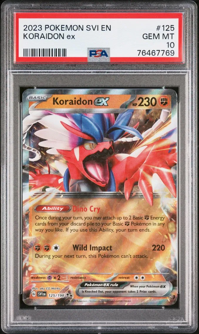 2023 #125 Koraidon EX PSA 10 Svi EN-Scarlet & Violet