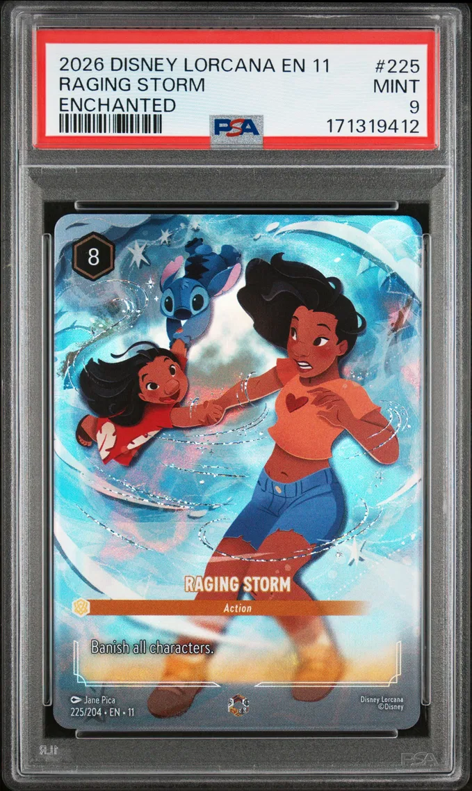 2026 #225 Raging Storm PSA 9 Disney Lorcana EN 11-Winterspell