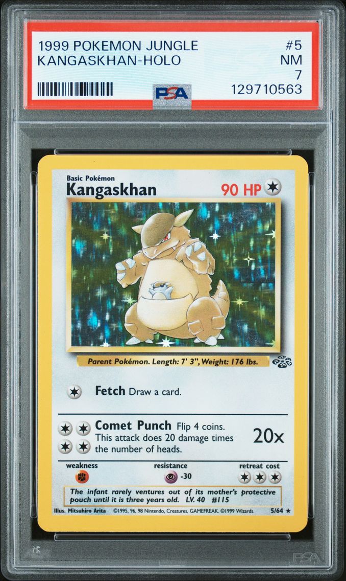 1999 #5 Kangaskhan-Holo PSA 7 Jungle Pokemon