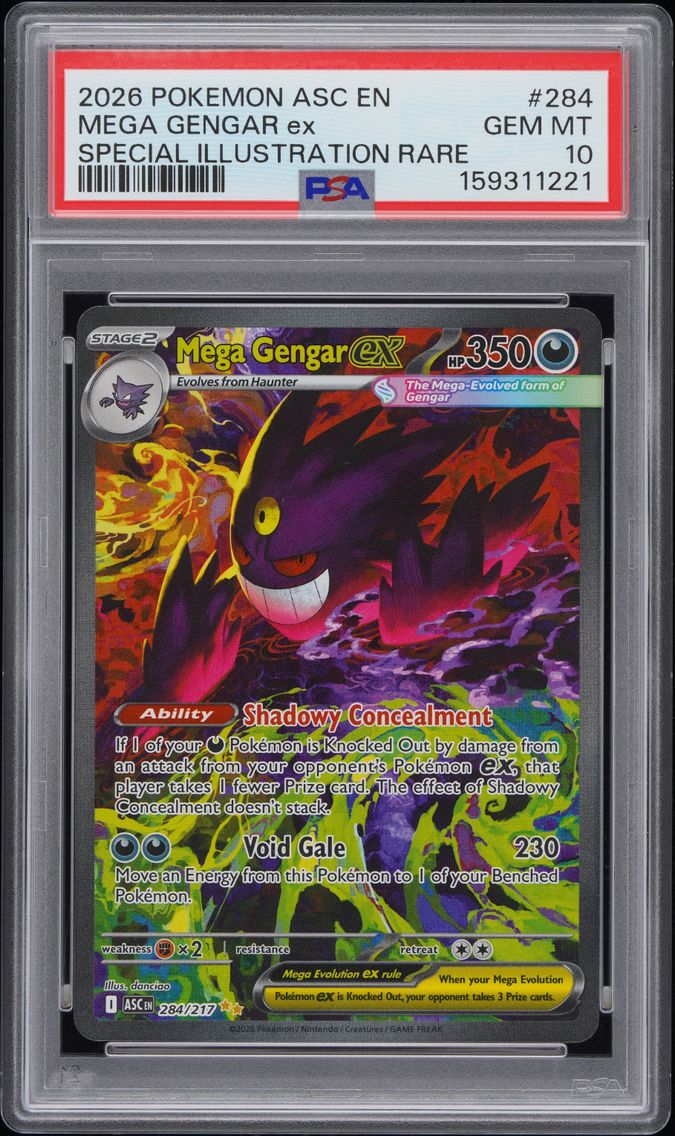 2026 #284 Mega Gengar EX PSA 10