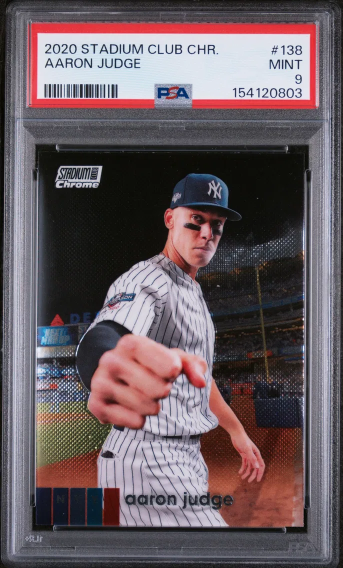 2020 #138 Aaron Judge PSA 9 Stadium Club Chrome