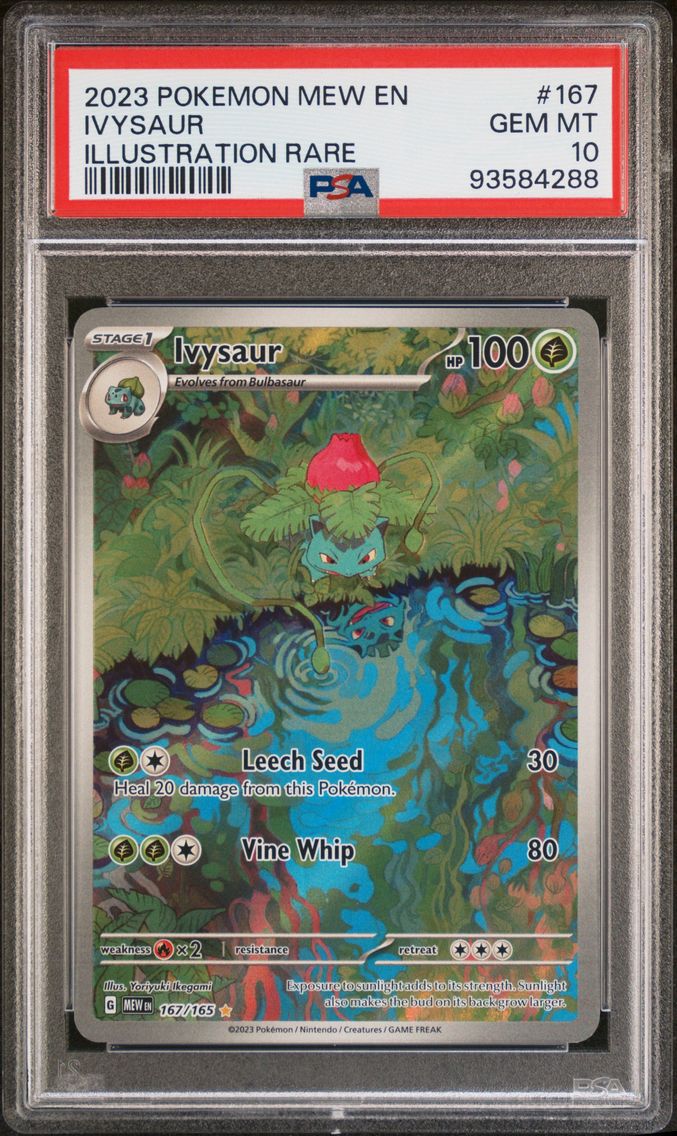 2023 #167 IVYSAUR PSA 10 POKEMON MEW EN-151 | ILLUSTRATION RARE