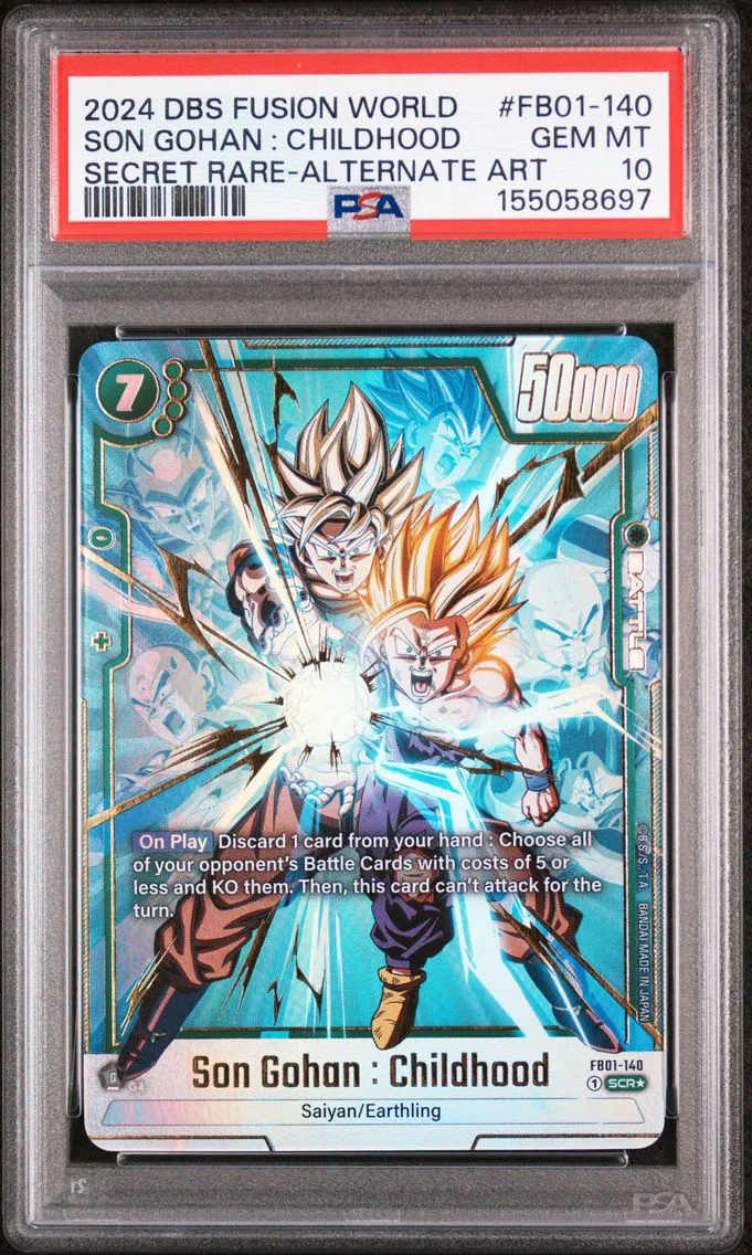 2024 #FB01-140 Son Gohan : Childhood PSA 10 Dragon Ball Super Card Game Fusion World Awakened Pulse