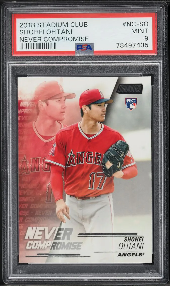 2018 #NC-SO Shohei Ohtani PSA 9 Stadium Club Never Compromise