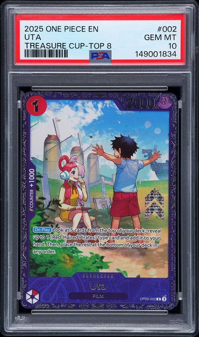 2025 #002 Uta PSA 10 Promos One Piece