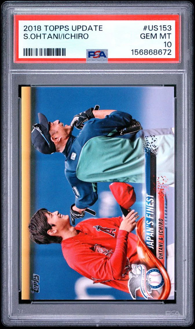 2018 #US153 Ichiro/Shohei Ohtani PSA 10 Topps Update