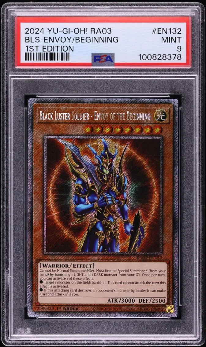 2024 #RA03-EN132 Black Luster Soldier Envoy Beginning PSA 9 Yu-Gi-Oh! QC Bonanza 1st Ed