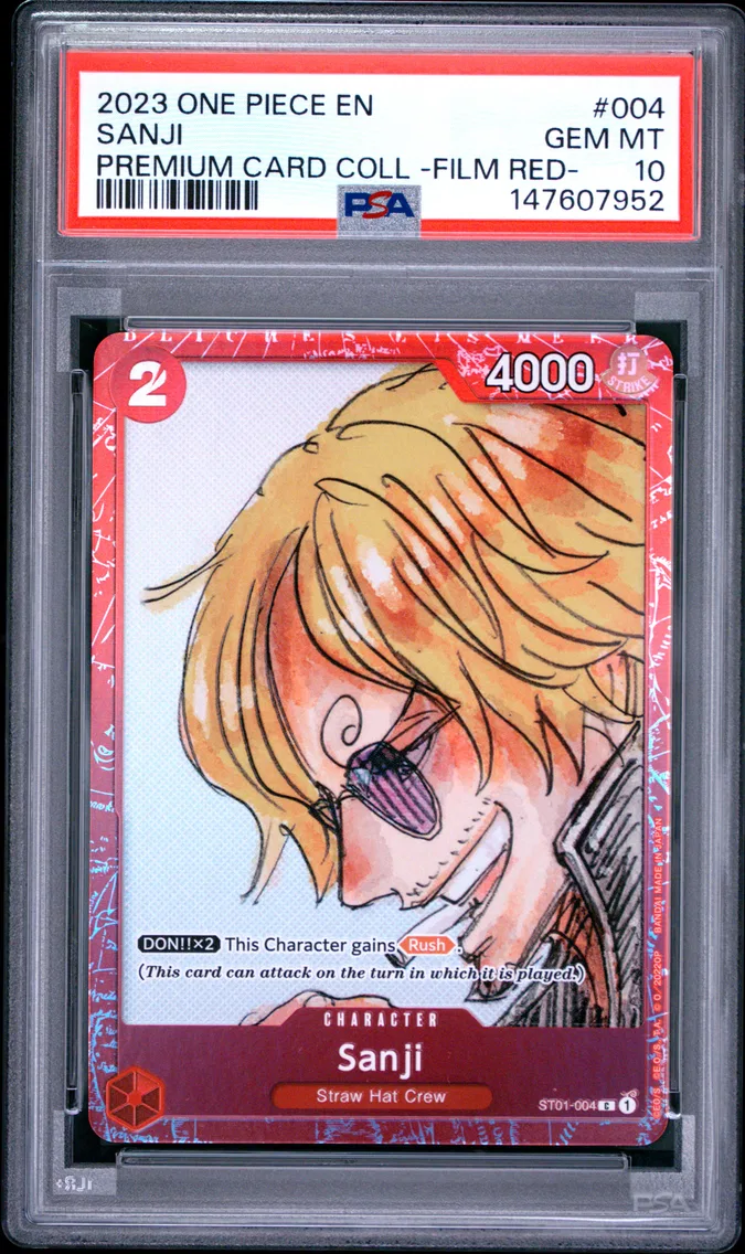 2023 #004 Sanji PSA 10 One Piece Premium Card Collection -One Piece Film Red-