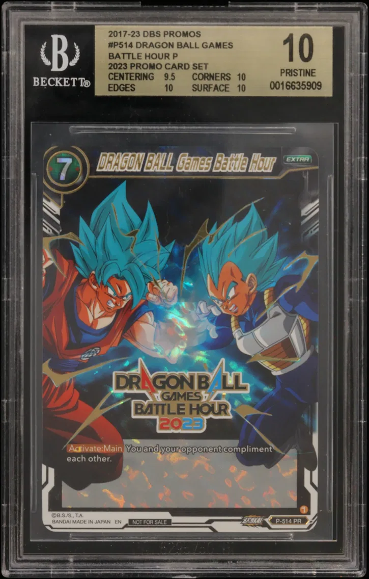 2017 #P514 DRAGON BALL Games Battle Hour P/(Dragon Ball Games Battle Hour 2023 Promo Card Set) BGS 10 Dragon Ball Super Promos
