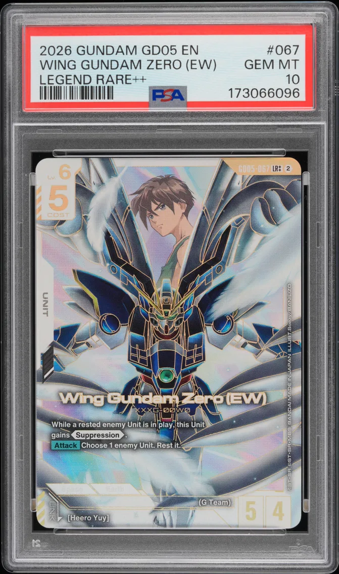 2026 #067 Wing Gundam Zero (EW) PSA 10 Gundam GD05-Freedom Ascension