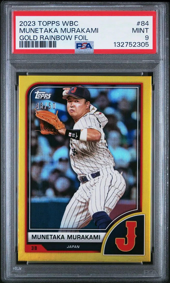 2023 #84 Munetaka Murakami PSA 9 Topps World Baseball Classic