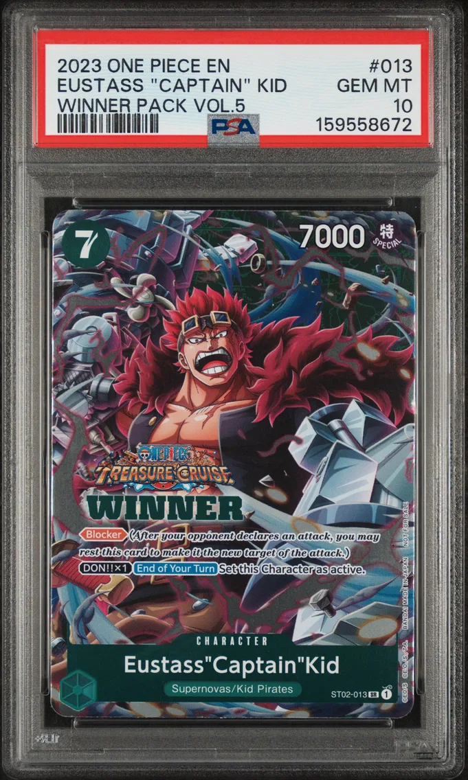 2023 #013 Eustass "Captain" Kid PSA 10 One Piece Promos