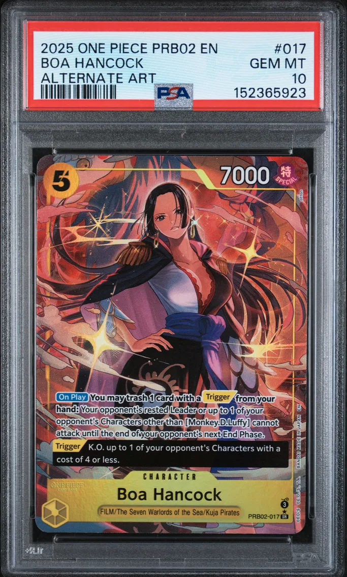 2025 #017 Boa Hancock PSA 10 One Piece PRB02-Premium Booster -One Piece Card the Best- Vol.2