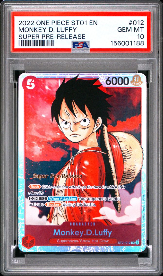 2022 #012 Monkey D. Luffy PSA 10