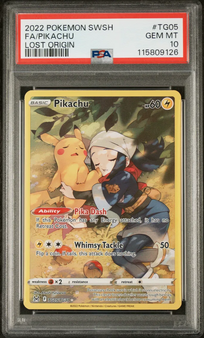 2022 #TG05 Full Art/Pikachu PSA
