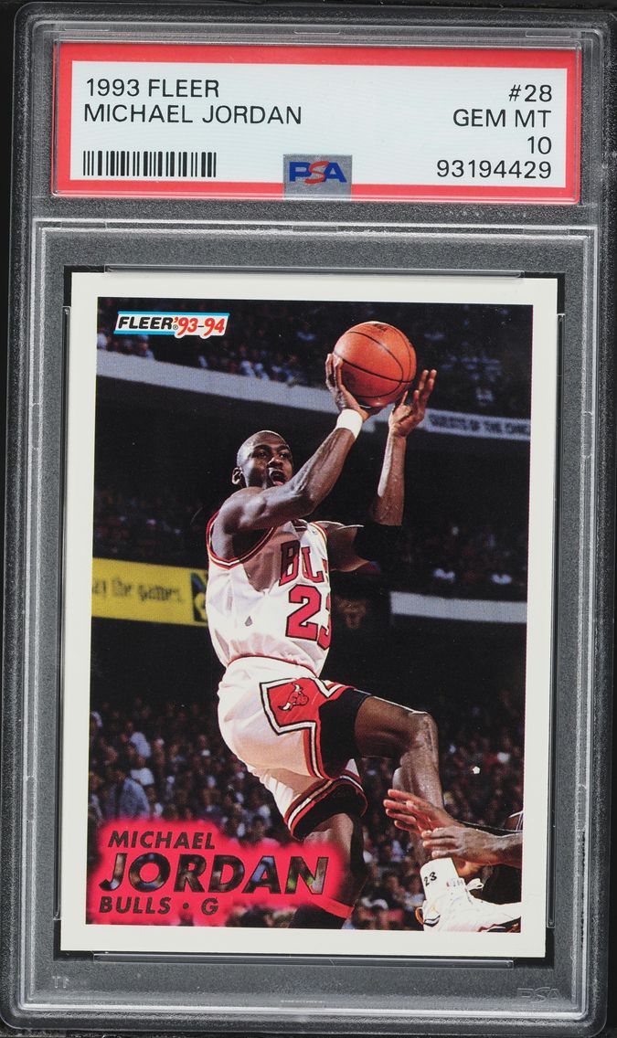 1993 #28 Michael Jordan PSA 10 F