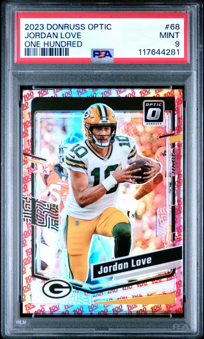2023 #68 Jordan Love PSA 9 Panini Donruss Optic