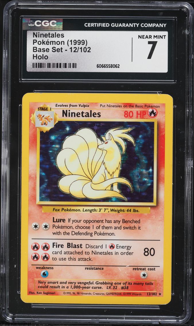1999 #12 Ninetales-Holo CGC 7 Game Pokemon