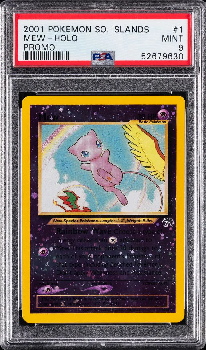 2001 #1 Mew-Holo PSA 9 Southern Islands Promo Pokemon