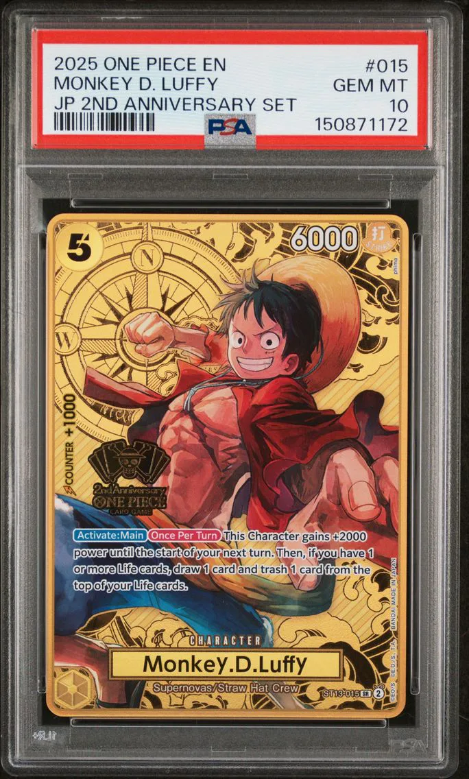 2025 #015 Monkey D. Luffy PSA 10