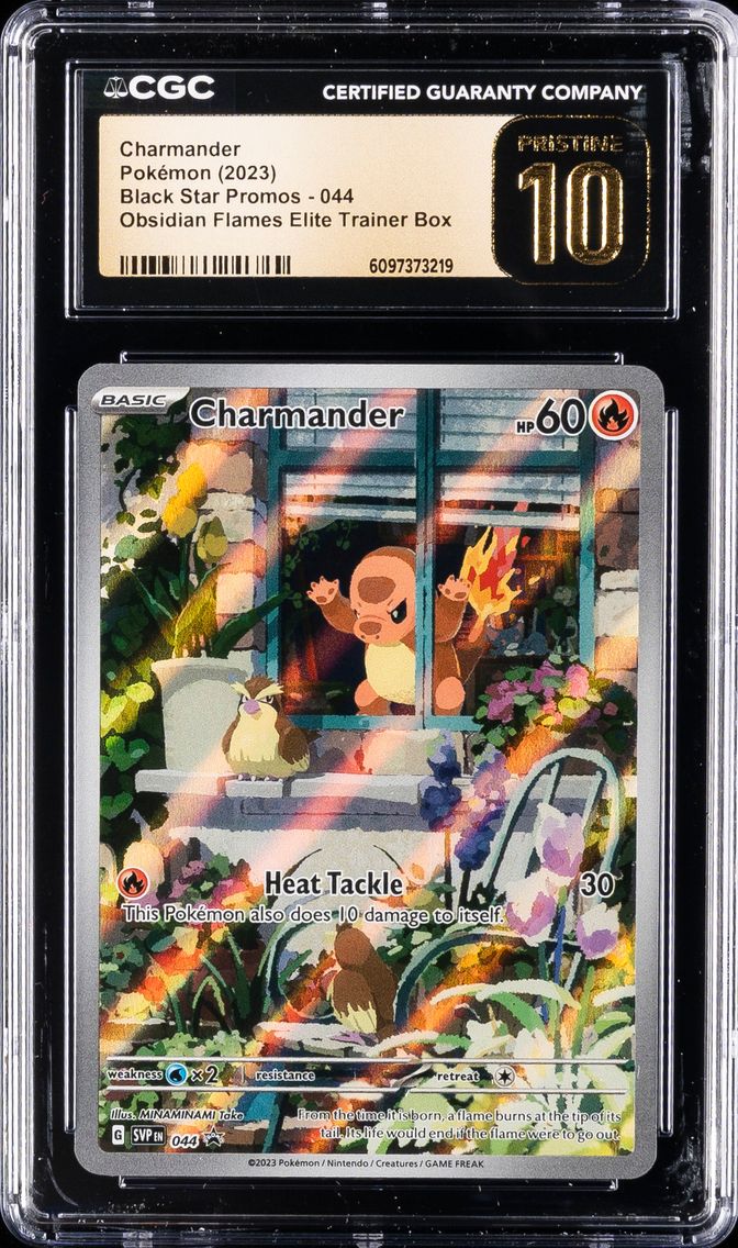 2023 #044 Charmander CGC 10 Pristine Svp EN-SV Black Star Promo Pokemon