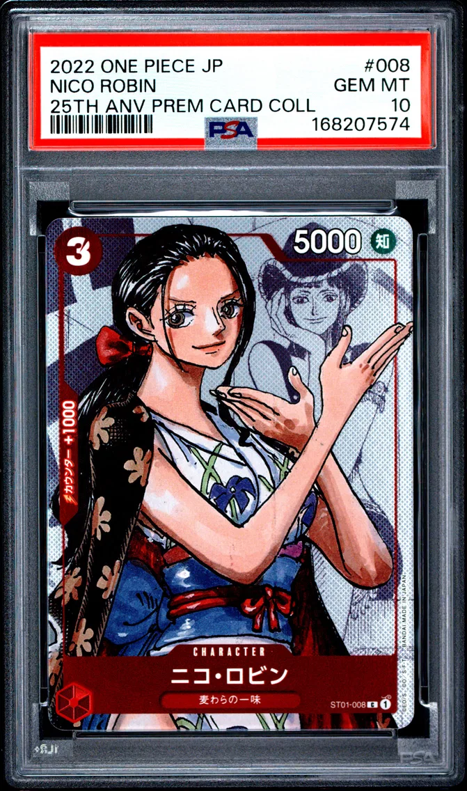2022 #008 Nico Robin PSA 10 One Piece Japanese 25th Anniversary Premium Card Collection