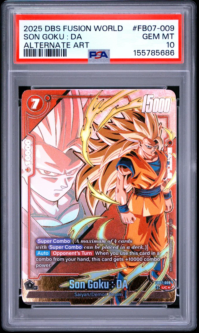 2025 #FB07-009 Son Goku : DA PSA 10 Dragon Ball Super Card Game Fusion World Wish for Shenron
