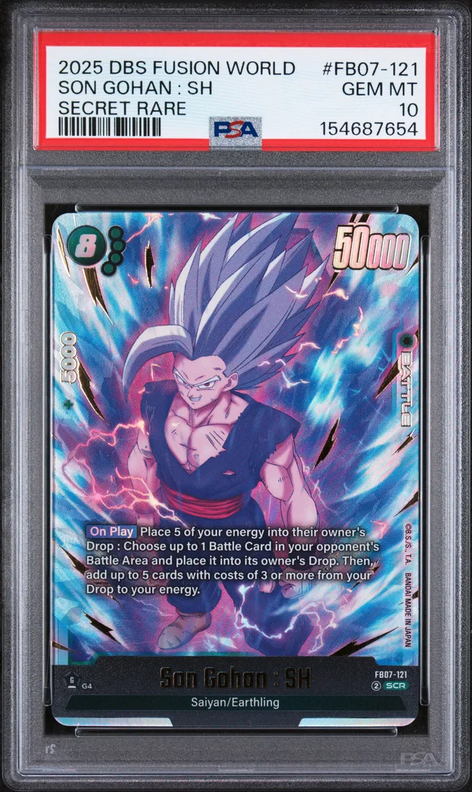 2025 #FB07-121 Son Gohan : SH PSA 10 Dragon Ball Super Card Game Fusion World Wish for Shenron